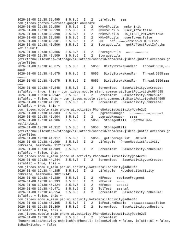 App Lifecycle and Activity Logs | PDF