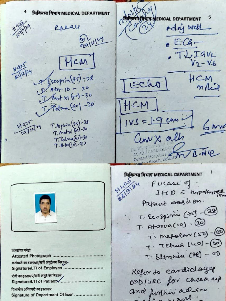 Medical Department Signature Form | PDF