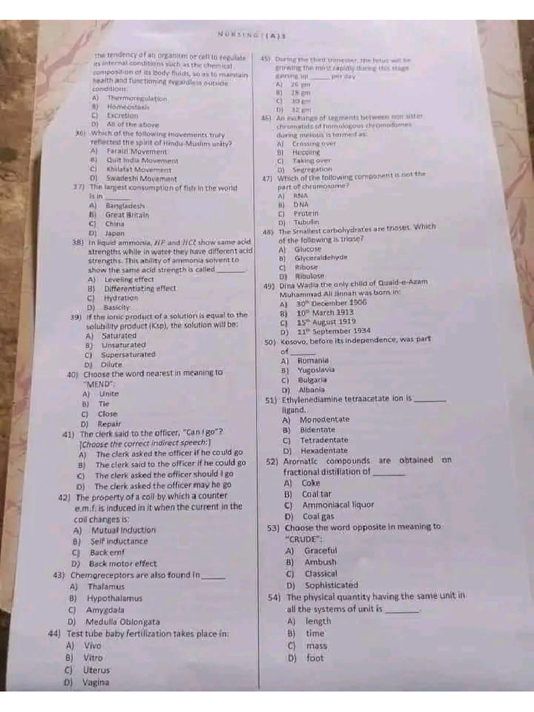 Lumhs 6 Jan Test 2024 | PDF