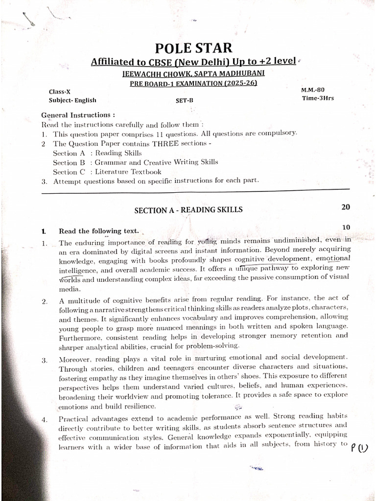 Preboard 1 Set B | PDF