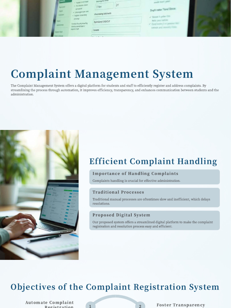 Efficient Complaint Management System | PDF | Databases | Information ...