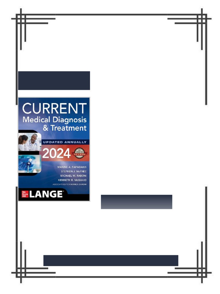 CURRENT Medical Diagnosis and Treatment 2024 Team IRA 63rd Edition ...