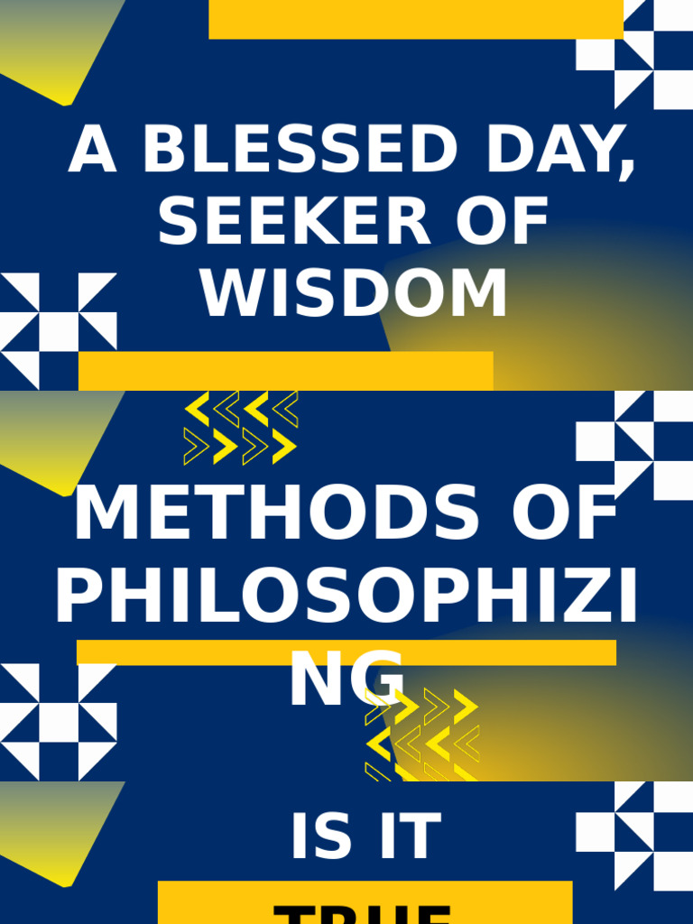 Methods of Philosophizing (1) | PDF | Dialectic | Argument