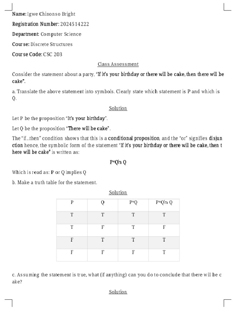 CSC 203 2nd Assignment by Igwe Chinonso-1_Phoenix | PDF