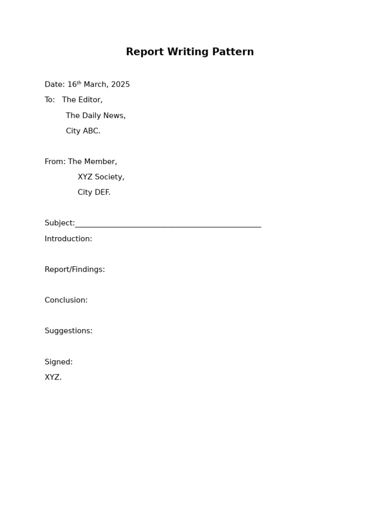Report Writing Guide for Students | PDF | Police