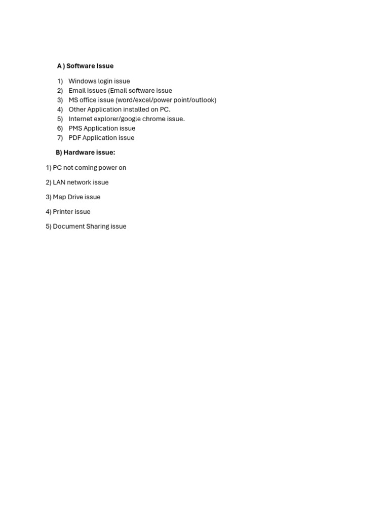 Software and Hardware Troubleshooting Guide | PDF