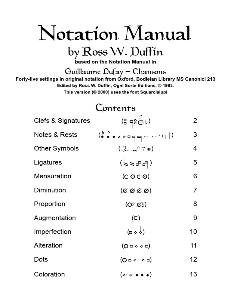 NotationManual | PDF | Elements Of Music | Music Theory