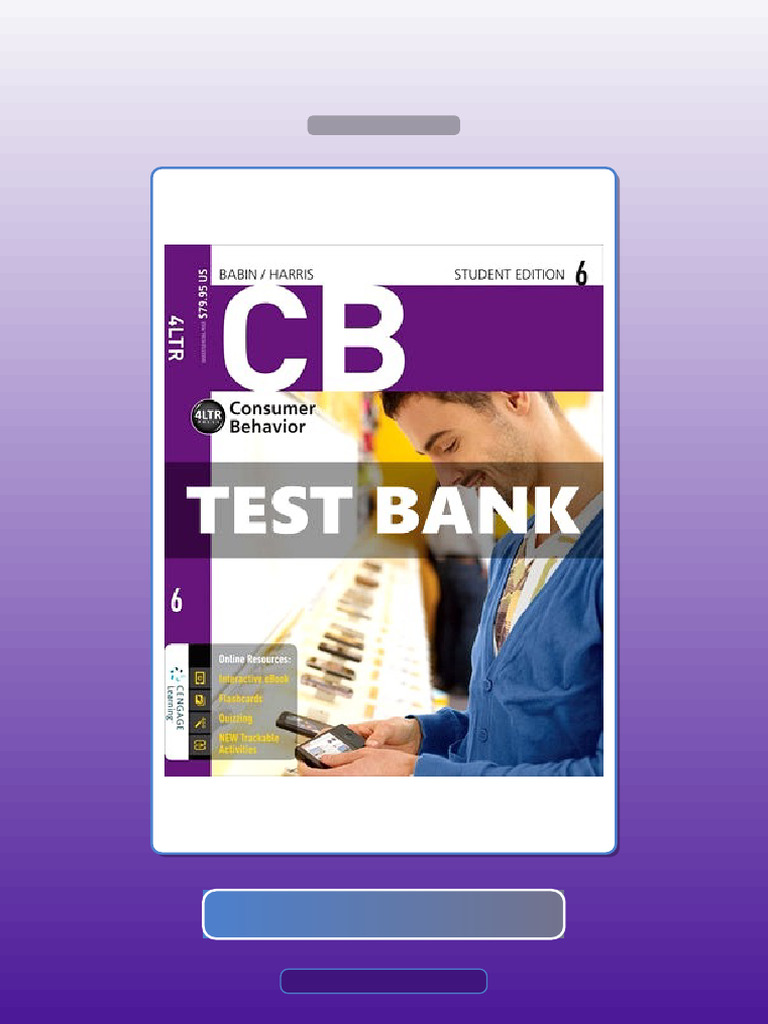 Test Bank for CB 6 6th Edition Babin | PDF | Science | Knowledge