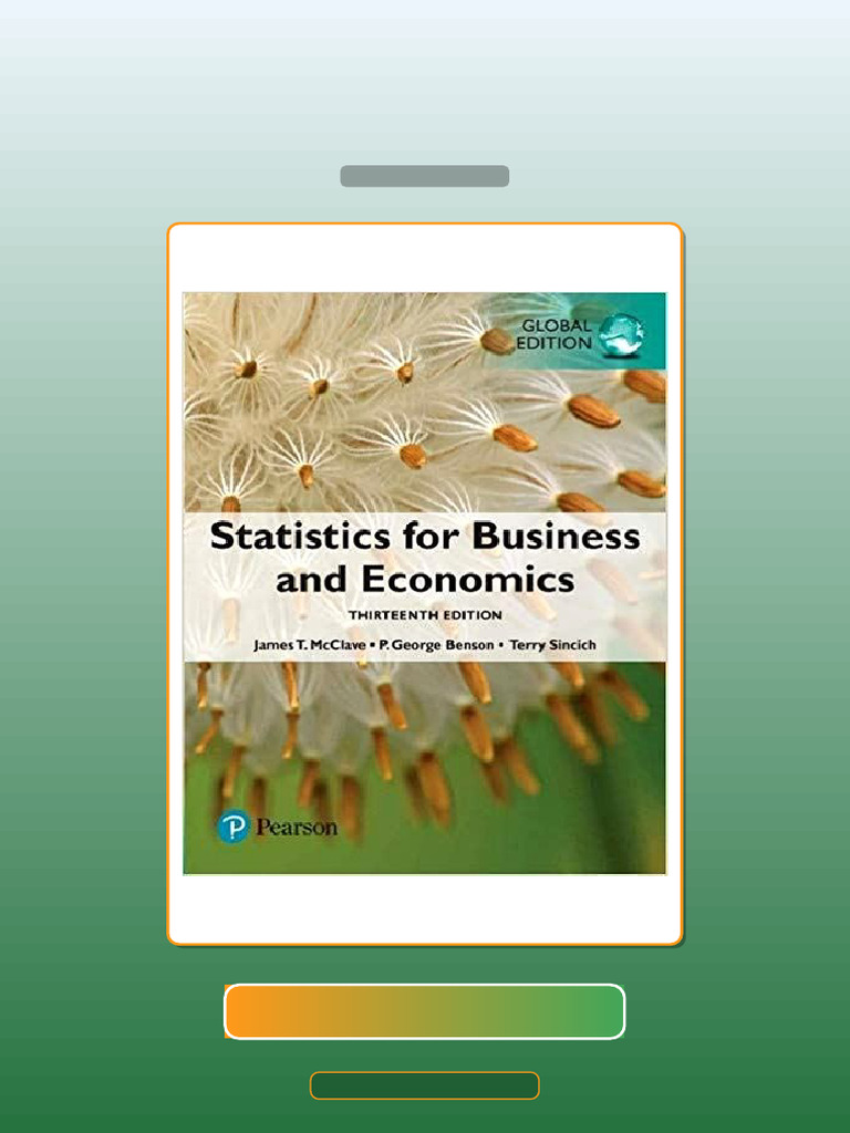 Test Bank for Statistics for Business and Economics Global Edition 5th ...