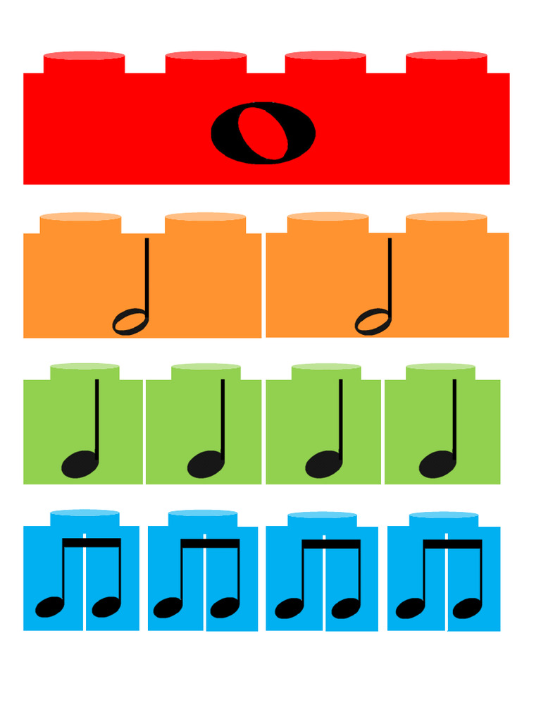LegoMusicalNoteValuesSemibreveMinimCrotchetQuaver 1 | PDF