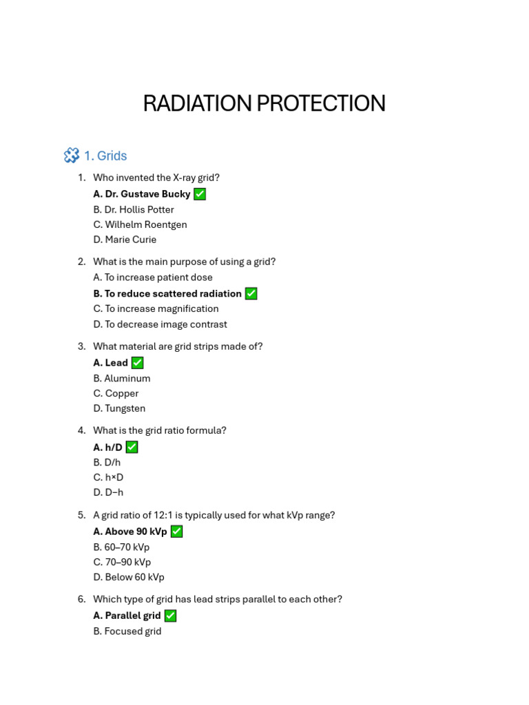 Radiation Protection | PDF | Radiography | Absorbed Dose