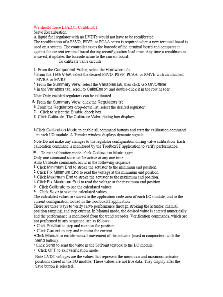 Servo Calibration Guide for PSVO/PCAA | PDF | Computing | Computer ...