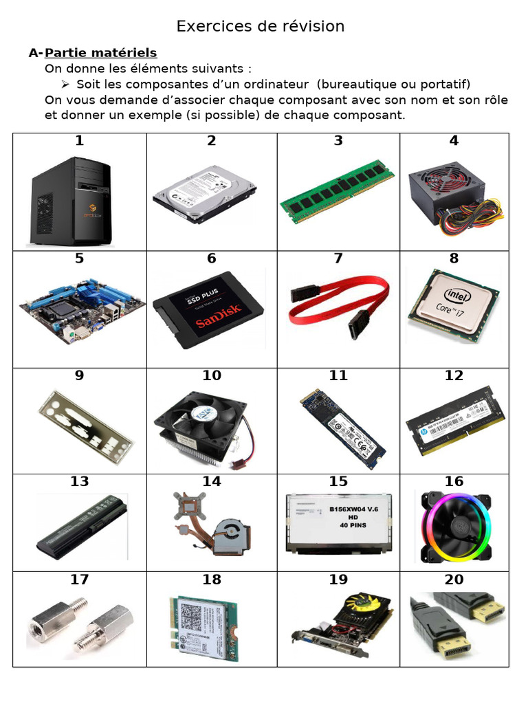 Révision des composants informatiques et logiciels | PDF