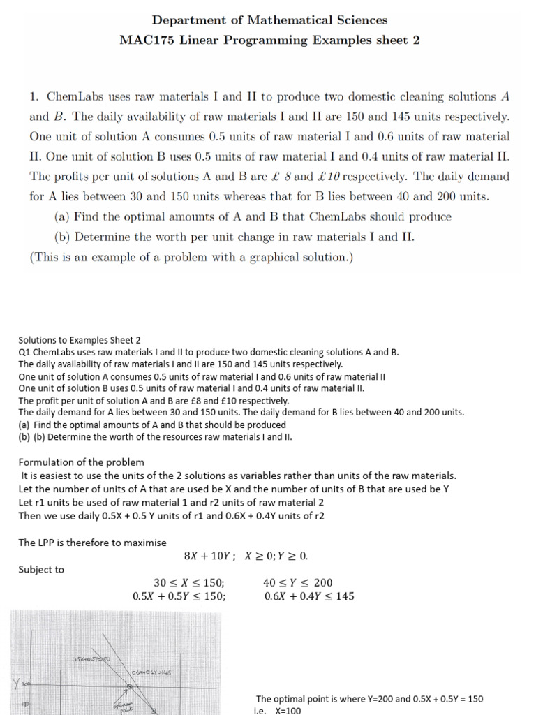 2 - Linear Programming Solutions 2 V2 | PDF | Applied Mathematics ...