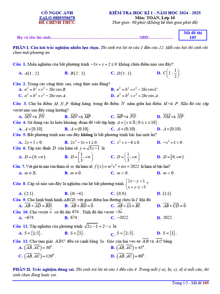 10 Kthk1 Cánh Diều Cơ Bản Ma de 105 | PDF