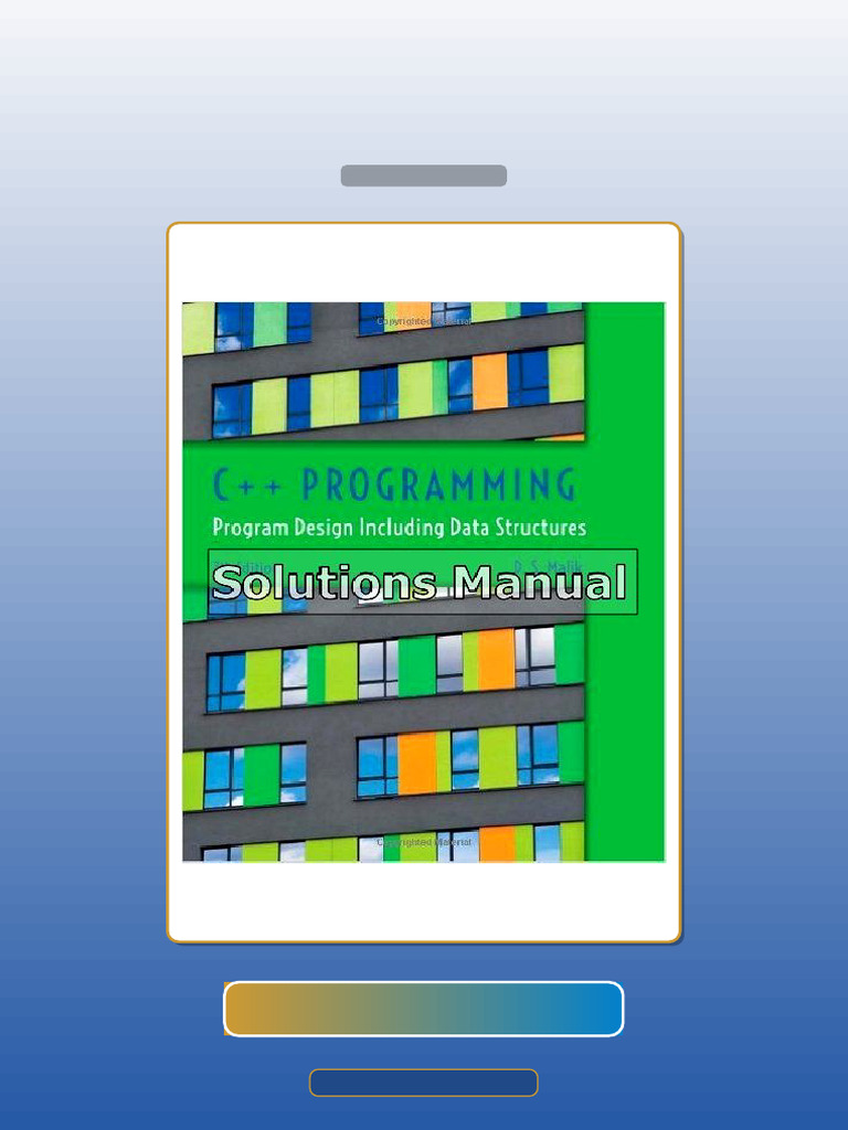 Test Bank for C Programming Program Design Including Data Structures ...