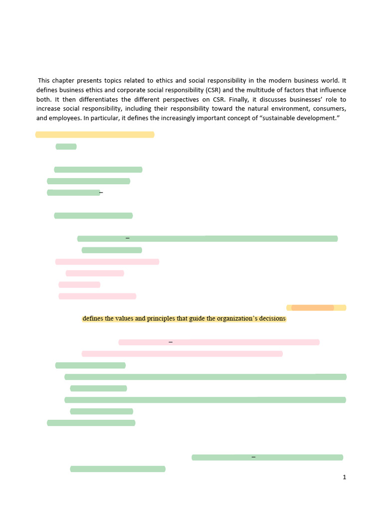 chapter 4 | PDF | Corporate Social Responsibility | Business Ethics