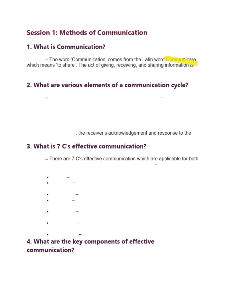 PART A CH 1_251227_122450 | PDF | Nonverbal Communication | Communication