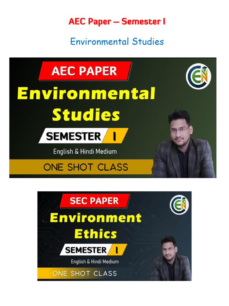 AEC - Environmental Studies | PDF