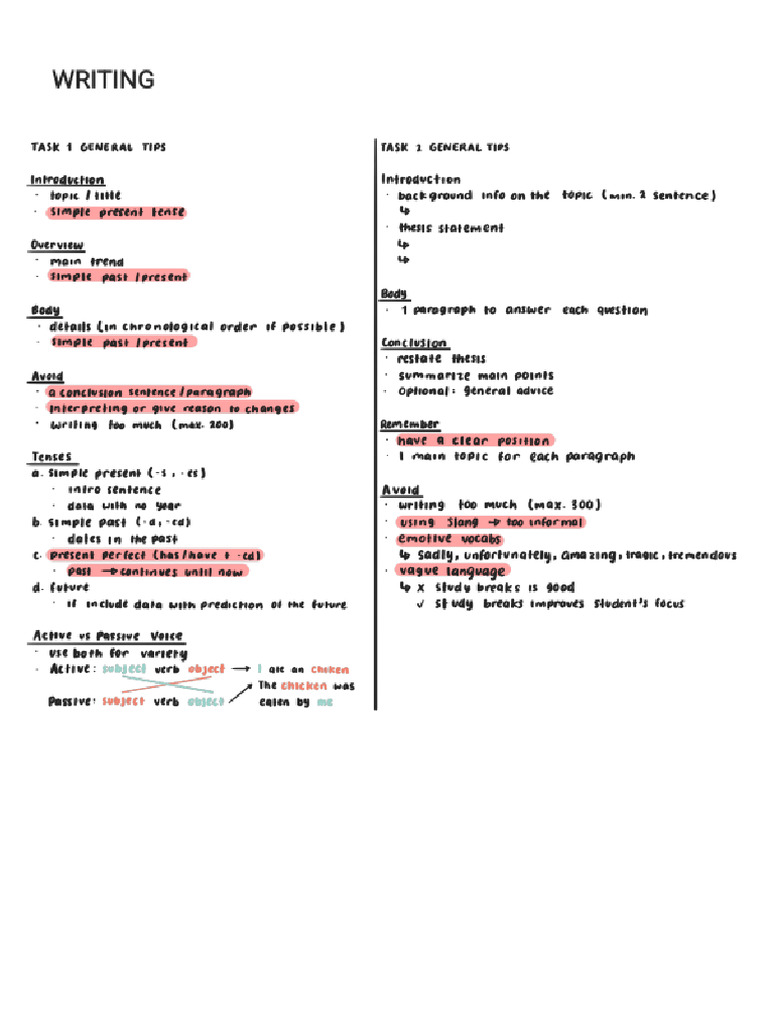 Writing Notes | PDF