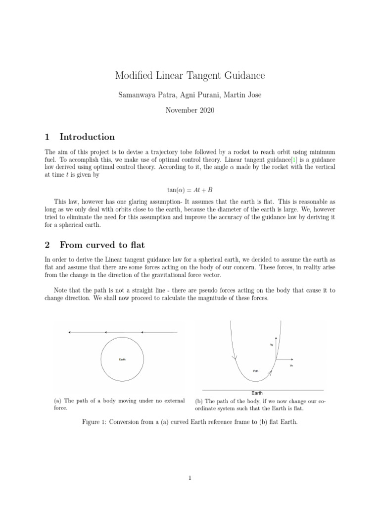 Optimizing Rocket Trajectory Guidance | PDF | Force | Orbit