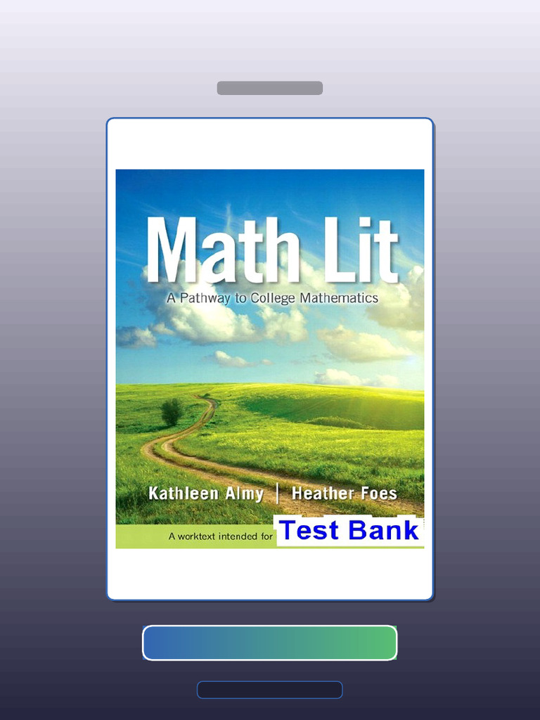 Test Bank for Math Lit 1st Edition Almy | PDF | Mathematics | Multiple ...