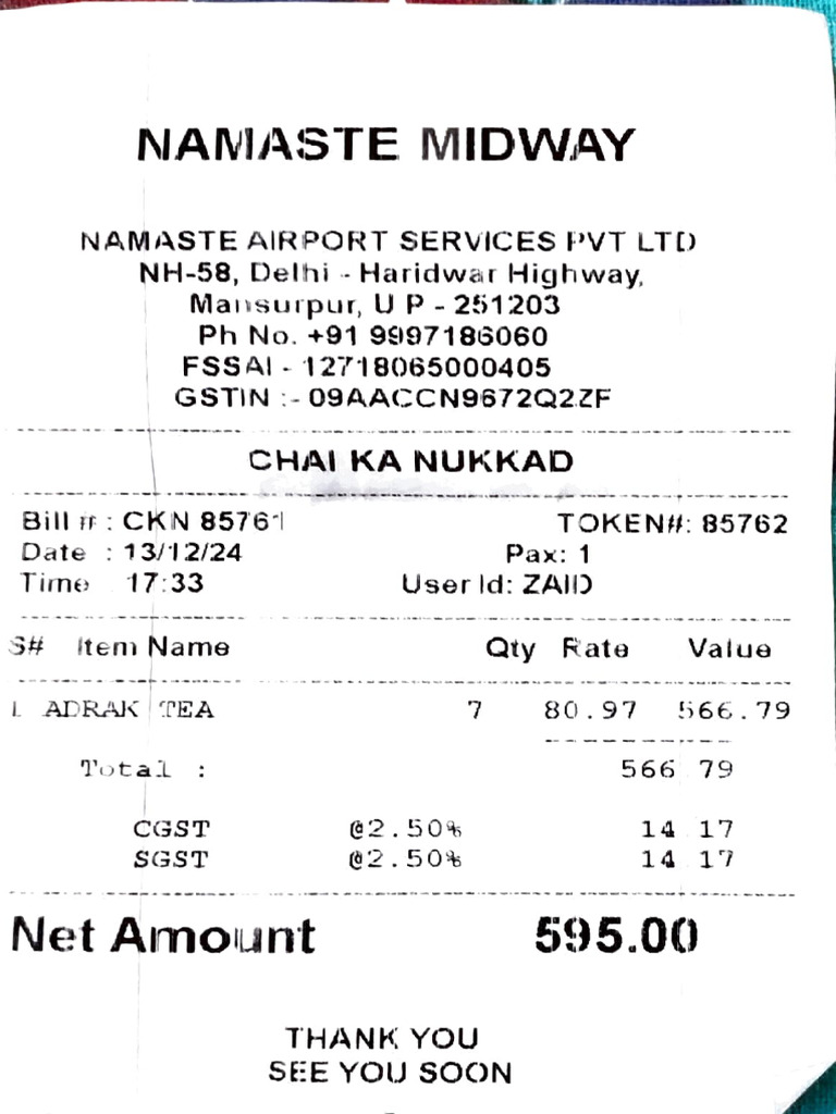 Food Bill 13 12 -2 (2) | PDF