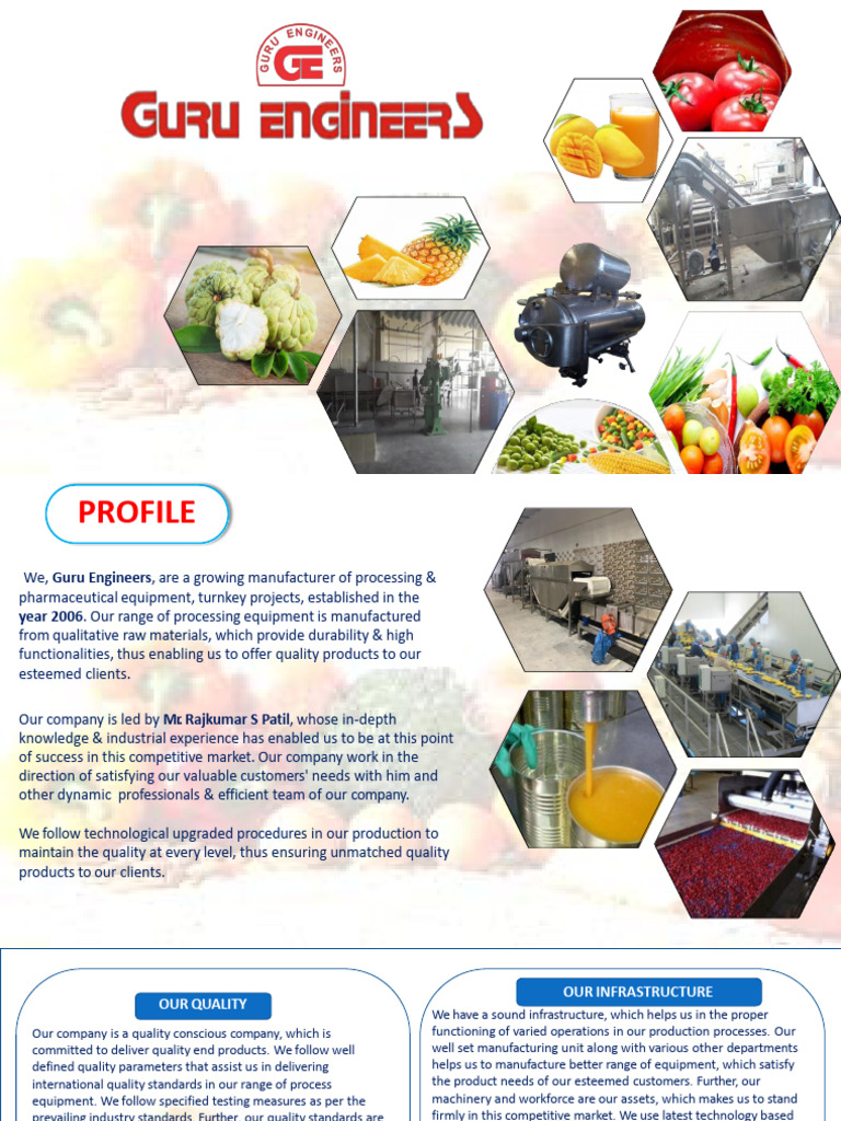 Food Processing Equipment Manufacturer | PDF | Vegetables | Fruit Preserves