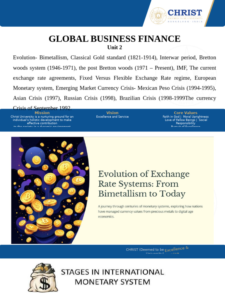 GBF UNIT 2 | PDF | 1997 Asian Financial Crisis | Exchange Rate