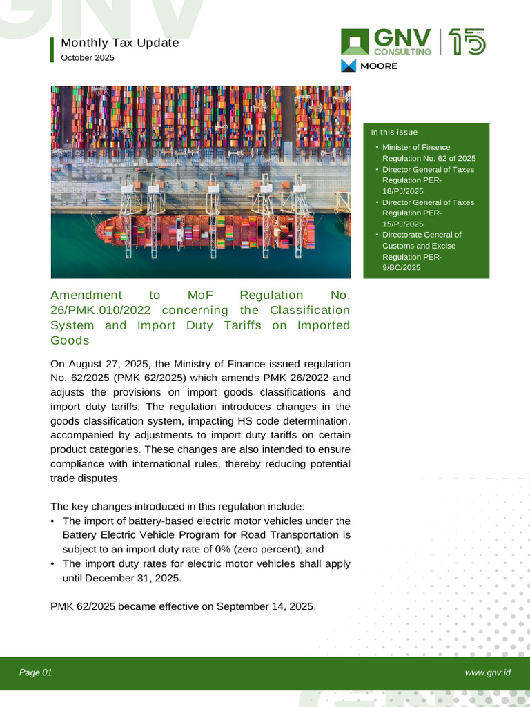 October 2025 Tax Regulation Updates | PDF | Taxes | Value Added Tax