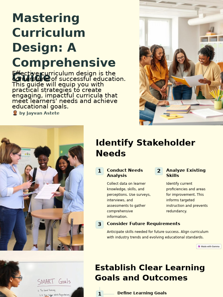 Lesson 3 Tips in Curriculum Designing | PDF | Curriculum | Learning