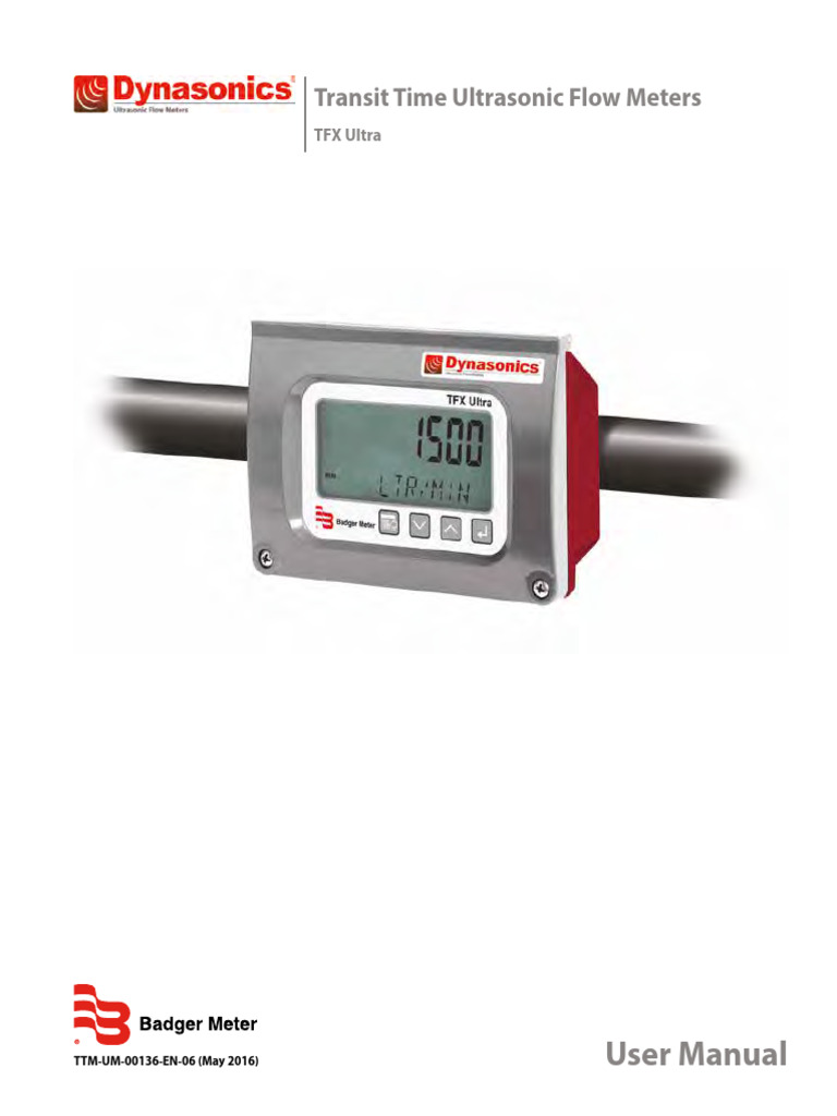 TFX Ultra Ultrasonic Flow Meter Manual | PDF | Alternating Current ...
