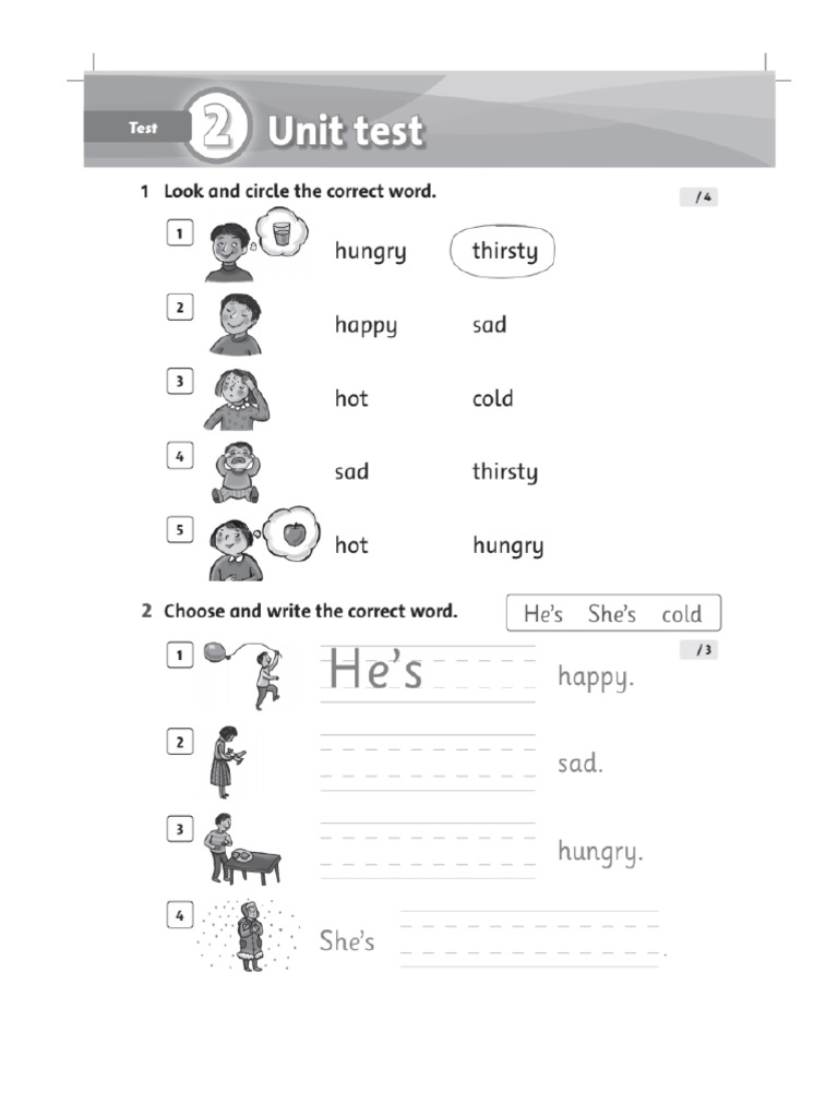 Unit 2 Test - Worksheet 7 | PDF