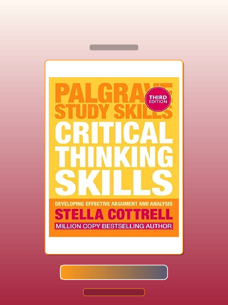 Test Bank for Critical Thinking Skills Effective Analysis Argument and ...