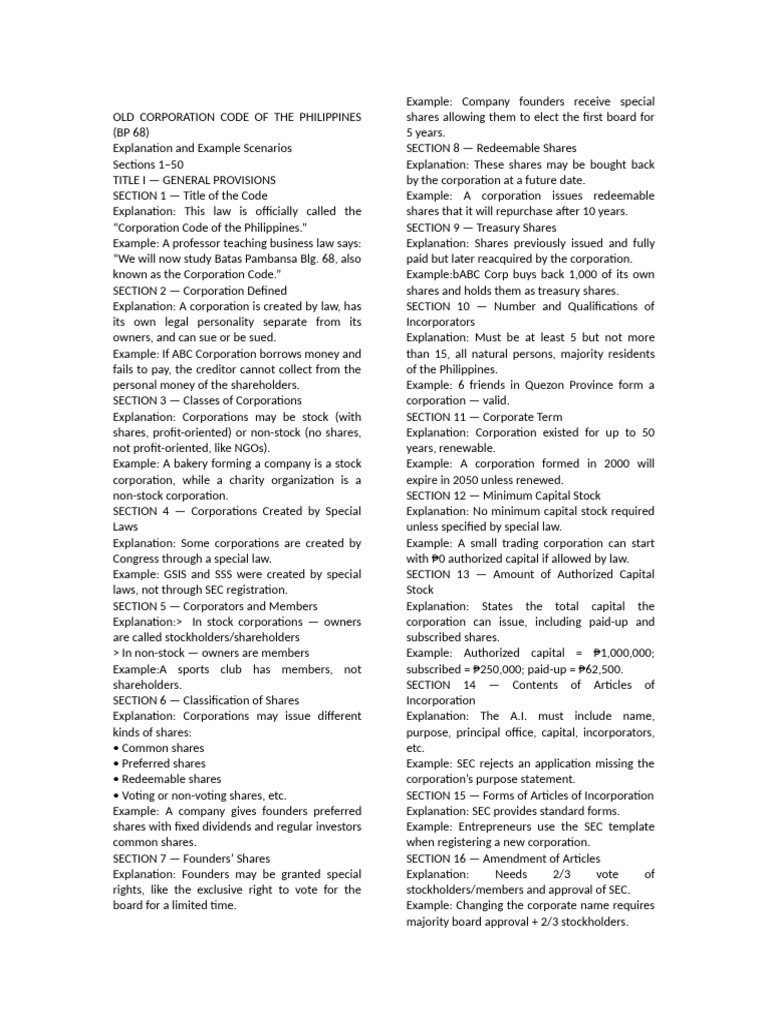 BP 68 EXPLANATION AND SCENARIO | PDF | Stocks | Dividend