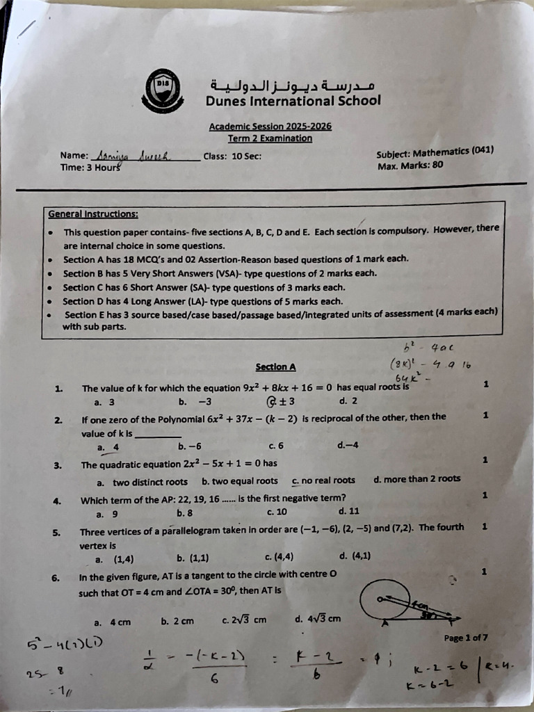 Sample Paper | PDF