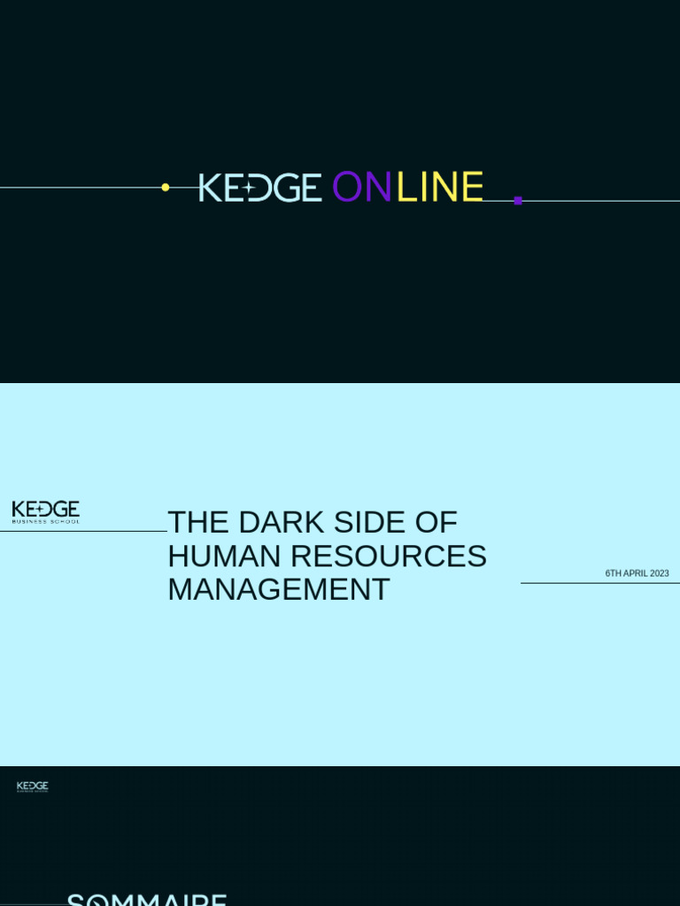 Dark Side of HR Management Insights | PDF | Breathing | Anxiety