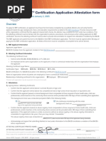 RBT Certification Attestation Form 2025 | PDF | Background Check