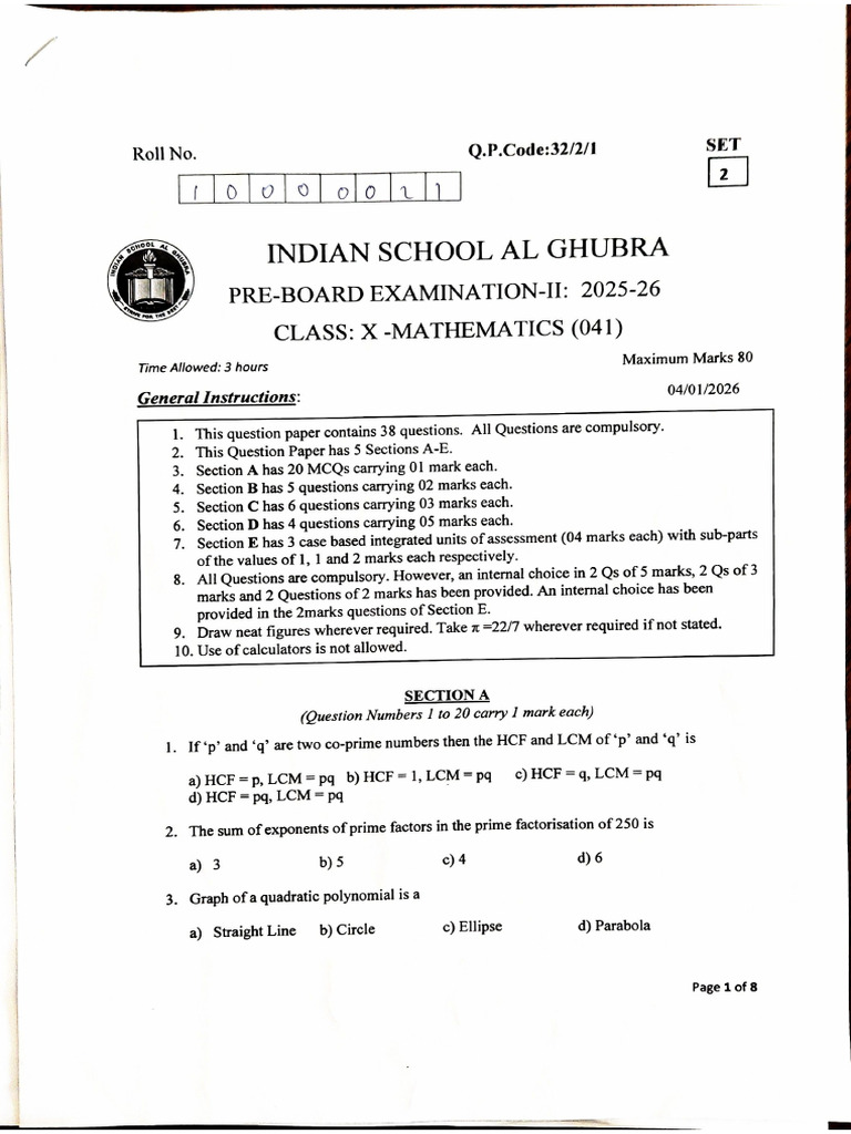 Math PB1 | PDF