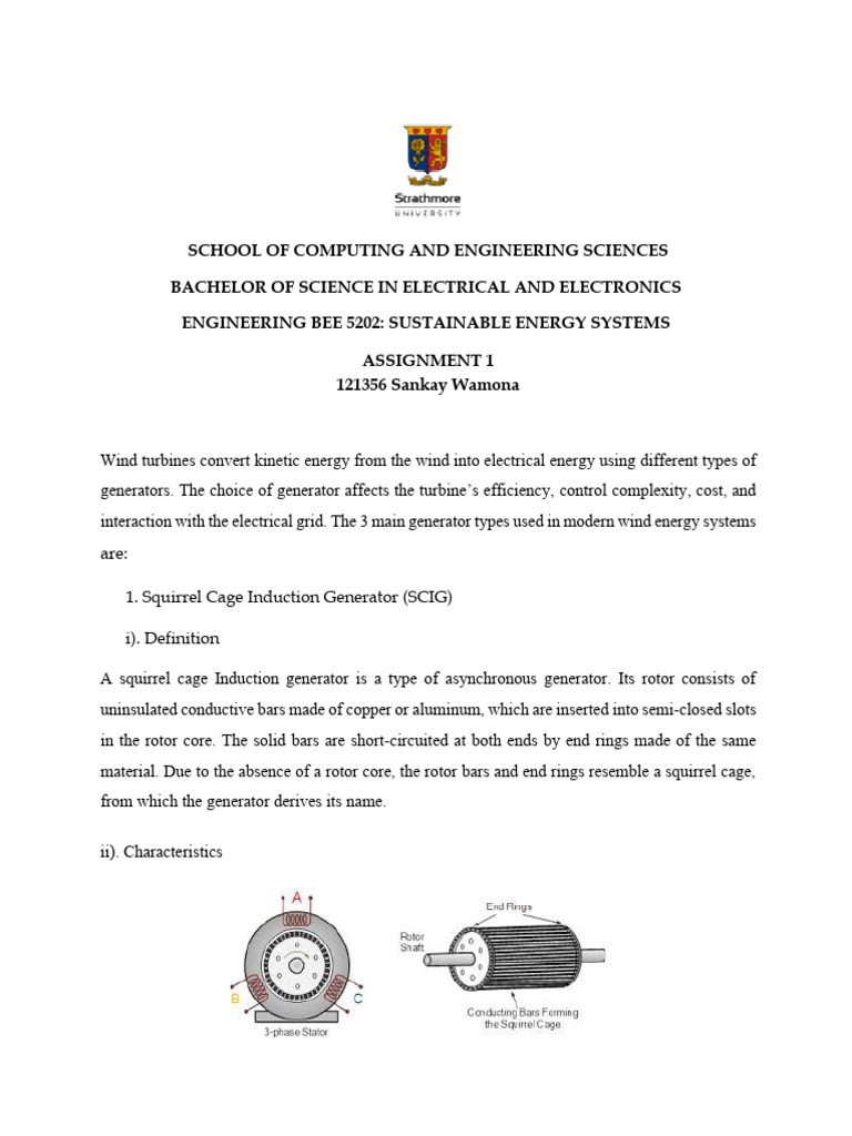 121356 Assignment 1 - Sustainable Energy Systems BEE 5202 | PDF ...