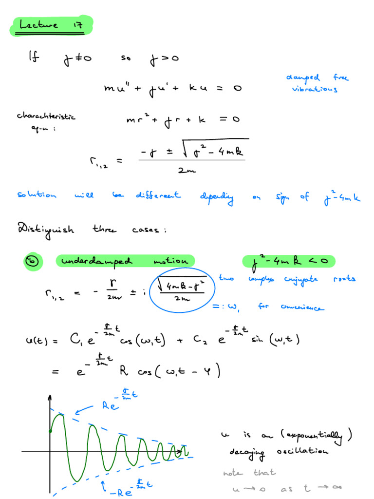 Week 6 Lecture 3 | PDF | Damping | Mechanics