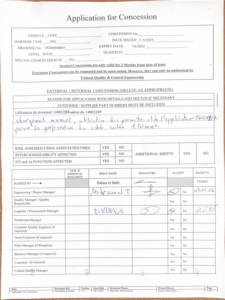 Application For Concession 5 | PDF