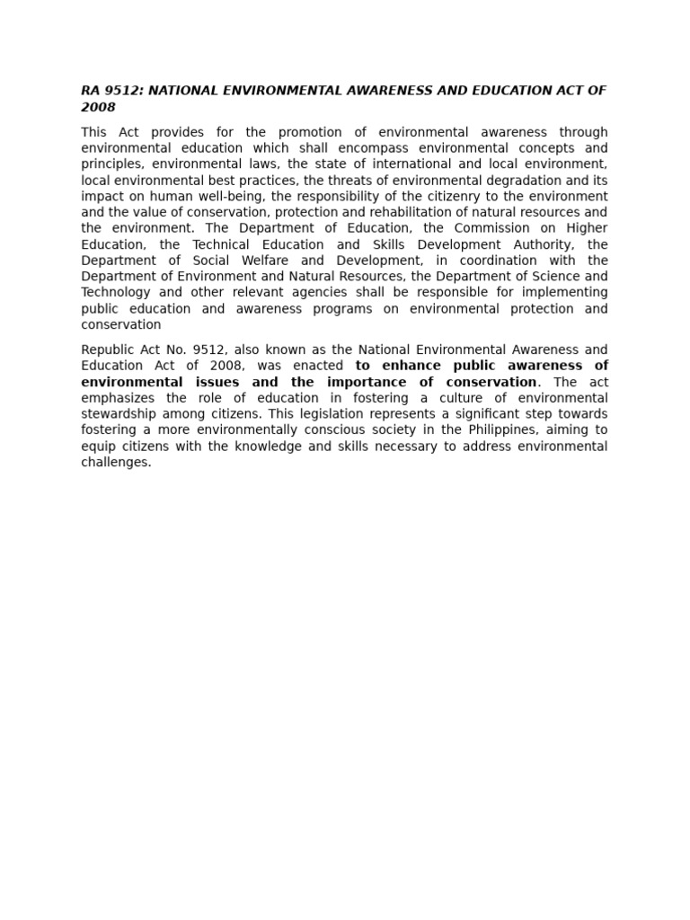 RA 9512 | PDF