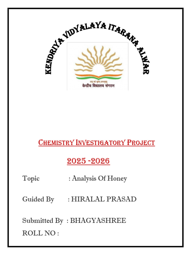 Honey Analysis Chemistry Project | PDF | Honey | Magnesium