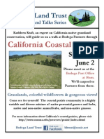 Bodega Land Trust 2012 Walks and Talks Series