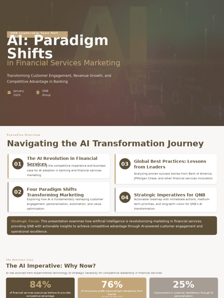 AI Transformation in Banking Marketing | PDF | Artificial Intelligence ...