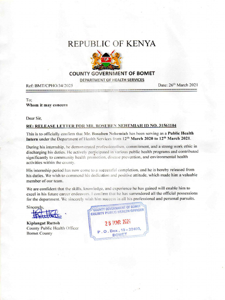Clearance Letter | PDF