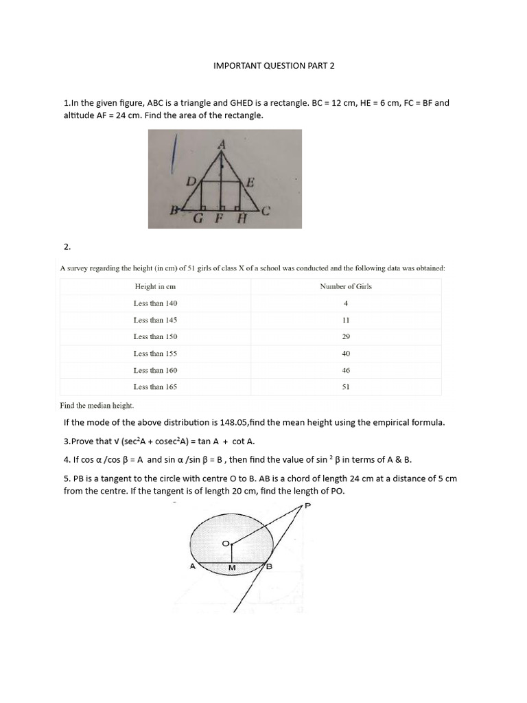 Geometry and Statistics Problem Set | PDF