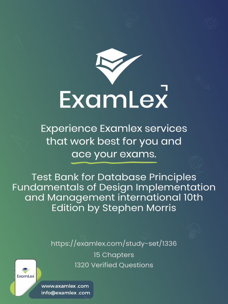 Database Principles Test Bank 10th Ed. | PDF | Databases | Database Transaction
