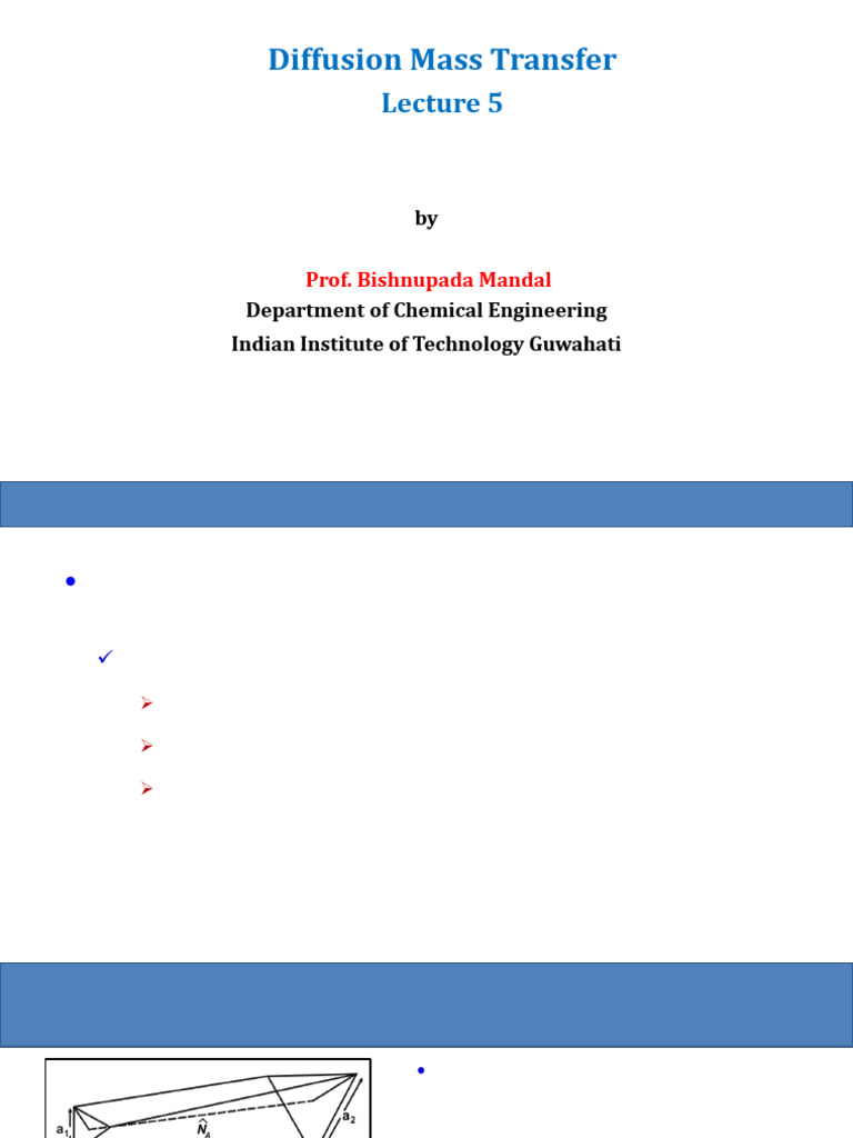 MT_Lecture 5-6 | PDF | Diffusion | Pressure